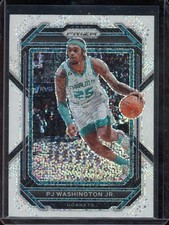 2022-23 PRIZM PJ WASHINGTON JR WHITE SPARKLE #160