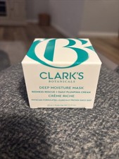 CLARK'S Botanicals Deep Moisture Mask Facial Cream Moisturizer 1.7 fl oz, Sealed