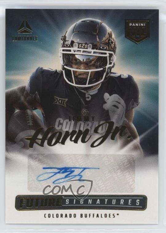 2025 Luminance Future Signatures NIL Green Jimmy Horn Jr Rookie Auto RC 1m2n