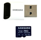 Samsung - Pro Ultimate  256GB micro SDXC Memory Card+Reader