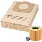 10 Staubsaugerbeutel 1 Patronen-Filter für Kärcher WD 3.200 3.230 3.300 3.500 P