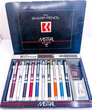 NOS Kokuyo 10pcs Mechanical Pencil Body side Knock 0.5 mm Box Set RARE