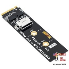 M.2 NVME to OCuLink SFF-8612 Adapter, PCIe 5.0 x4 128Gbps to OCuLink SFF-8611