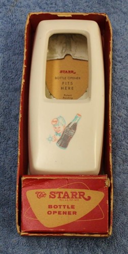 Vintage Coca-Cola Starr World's Best Bottle Opener with Deluxe Cap Catcher OLD!