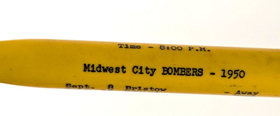1940-50s - Midwest City High School Bomber Oklahoma Mech Pencil - B18B
