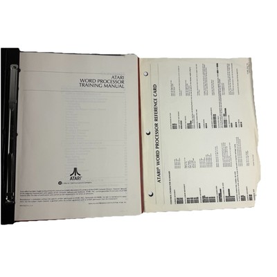 Atari 800 PC Word Processing Reference Manual Personal Computer System