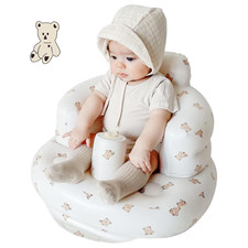 Inflatable Baby Seat - Infant Safety Support, Blow up Baby Floor Seat with Built