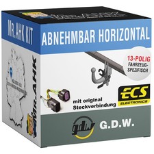 GDW AHK abnehmbar für Ford Transit/Tourneo Connect ab 22 mit 13polig spezi.