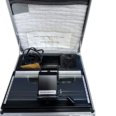 Micro Design Portable Briefcase Microfiche Micro Fiche Reader Powers On Works