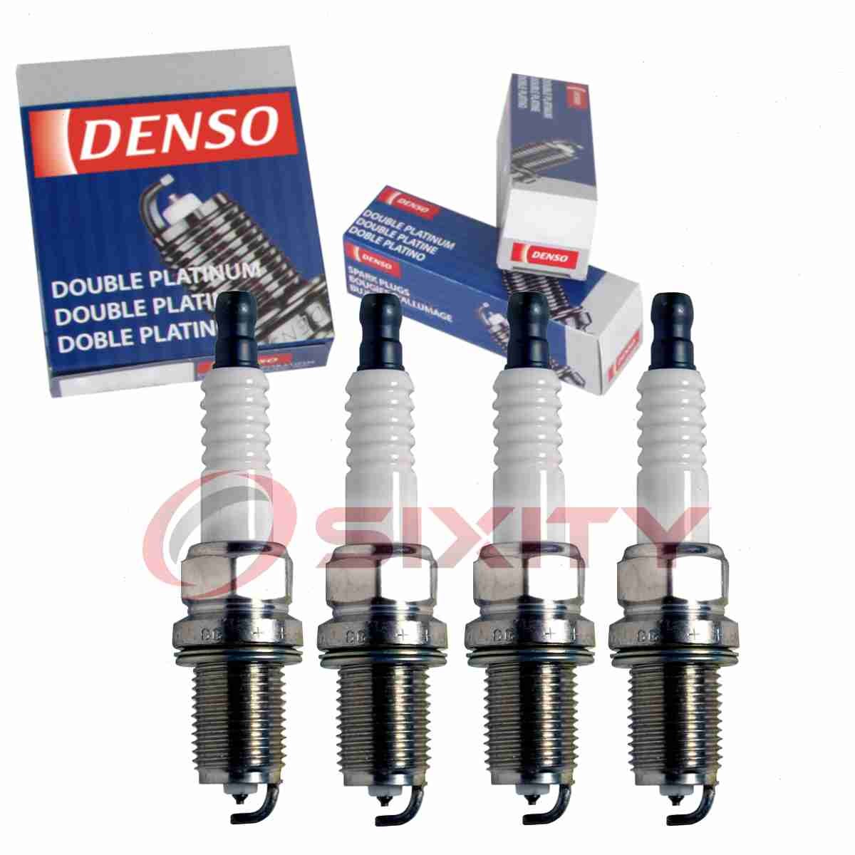 4 pc Denso Platinum Long Life Spark Plugs for 1995-1997 Chrysler Cirrus 2.4L nw