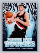 Donovan Clingan 2024-25 Donruss Optic #11 White Hot Rookies Trail Blazers