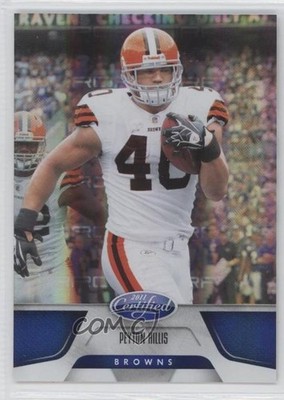 2011 Certified Mirror Blue 71/100 Peyton Hillis #37 0b2