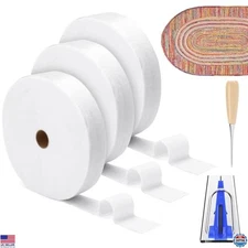 3 Premium Jelly Roll Batting Strips - 150 Yards 2 1/4" Cotton Blend with Tools