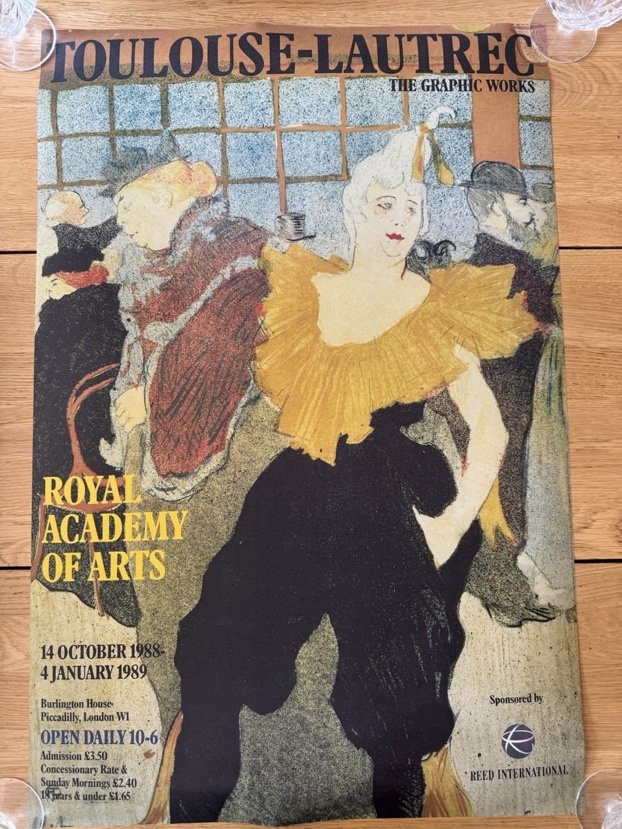Toulouse-Lautrec: The Graphic Works Exhibition Poster, 1988
