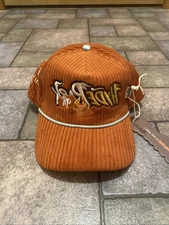 Hyde Park "Weekend Cap" NWT Corduroy Terracotta Orange Hat Snapback