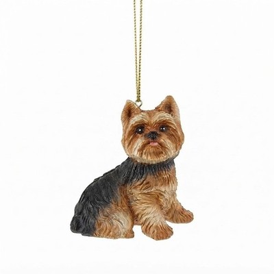 YORKSHIRE TERRIER Dog YORKIE Puppy Cute Miniature Resin Christmas Ornament