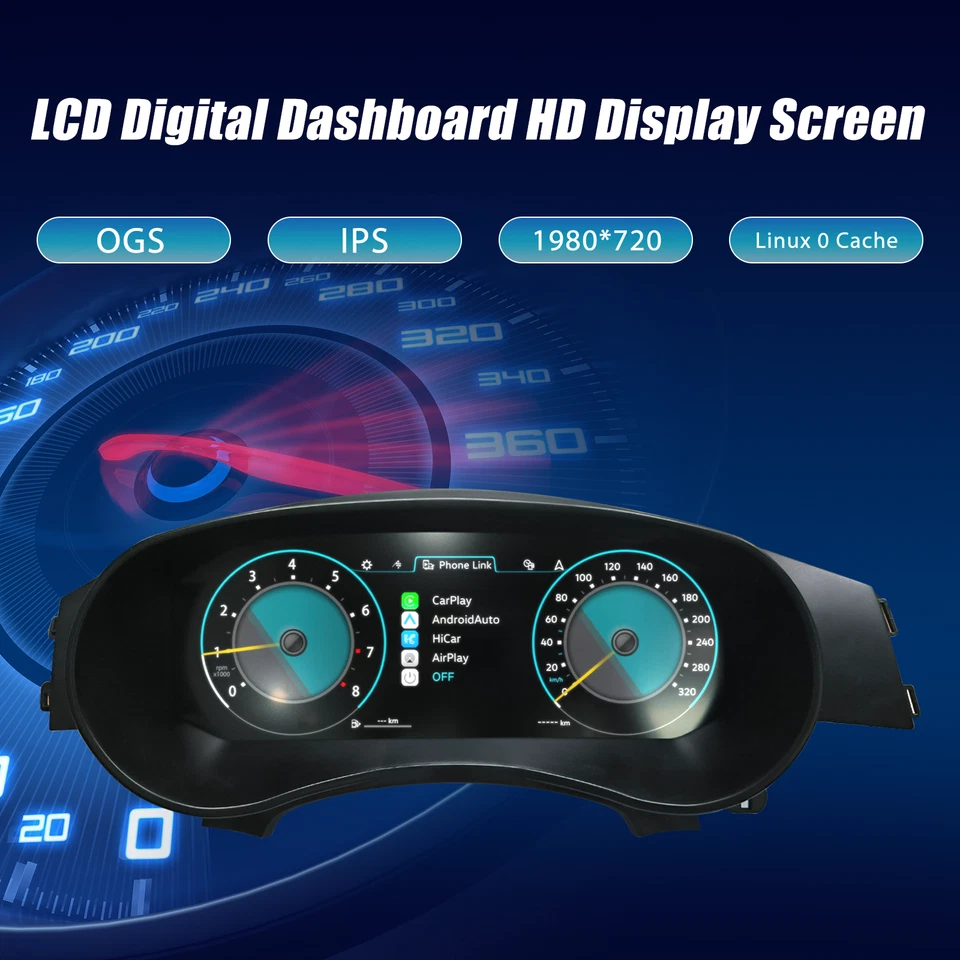 12.3IN Gauges Cluster Speedometer Dashboard For VW Skoda Superb MK2 2010-2015 Foto 4 de 4