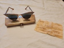 Vintage Victory Aluminum 46-22 Glasses 1/10 12k G.F. 5 3/4 Cat's Eye Rx Women's