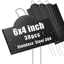 30 Pack Metal Plant Labels Weatherproof Stainless Steel 304 Garden Signs Tall...