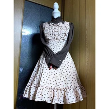 Innocent World Heart Pattern Jumper Skirt Jsk