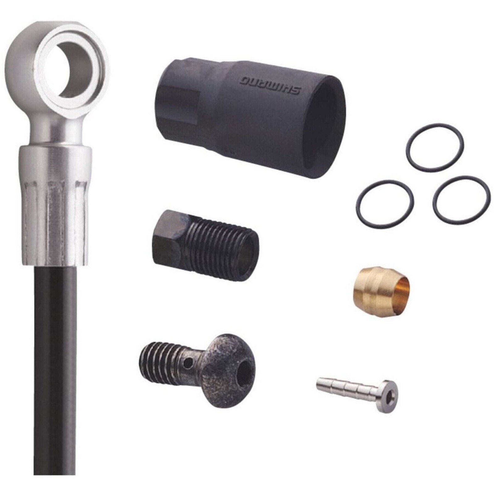 Shimano ZEE SM-BH90 disc brake hose ZEE M640, straight banjo, rear, 1700 mm, bla