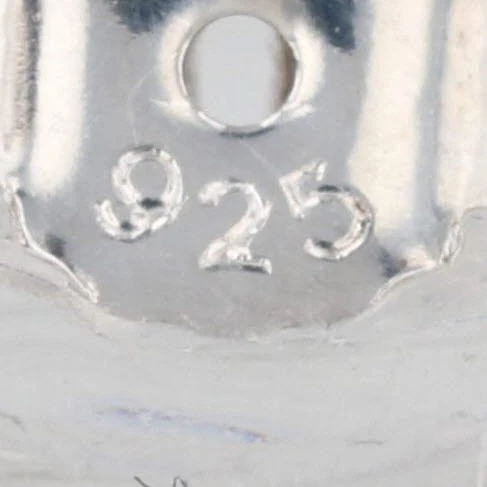 Pandora Small Silver Rope Intertwined Earrings Sterling Silver 14k Gold 290263 - Image 4 of 4