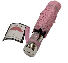 bebe Umbrella Auto Open  Close Lightweight Rain Sunshine Pink