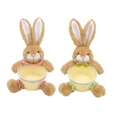 Easter Bunny Decor Candy Storage Basket, Handwoven Easter Bunny Candy Box