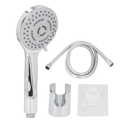 Handheld Shower Head Female Male Thread G1/2 Supercharged Punching Free Wall SET