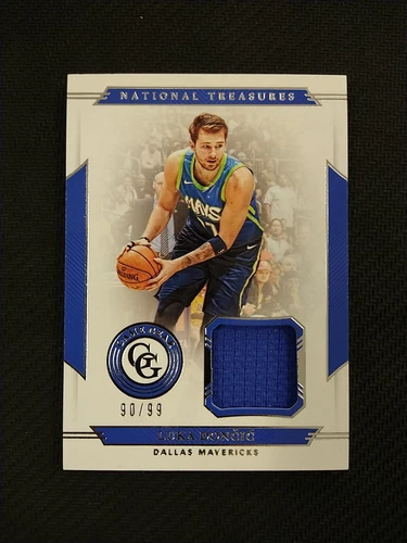 2019-20 National Treasures Luka Doncic Game Gear Jersey /99 Game Used Lakers