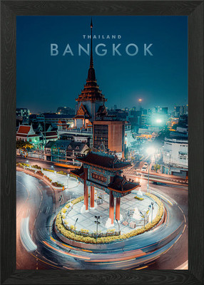 Bangkok Stadt Wahrzeichen Gerahmtes Wandbild Poster Leinwanddruck Bild