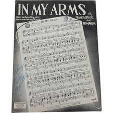 Vintage 1943 In My Arms Sheet Music Loesser & Grouya