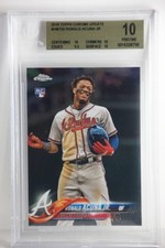 Ronald Acuna 2018 Topps Chrome Update RC HMT25 BGS 10 PRISTINE