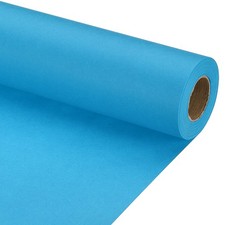 Wrapping Paper, 17" x 450"(37') 70 GSM Craft Paper Packing Paper Light Blue