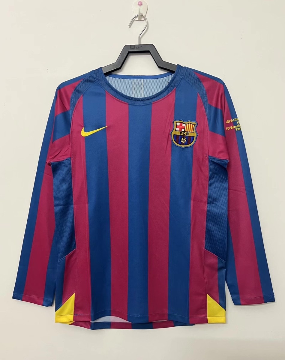 FC Barcelona RONALDINHO 10 長袖シャツ　Sサイズ Ronaldinho #10 Barcelona 2006 UCL Final Long Sleeve | eBay