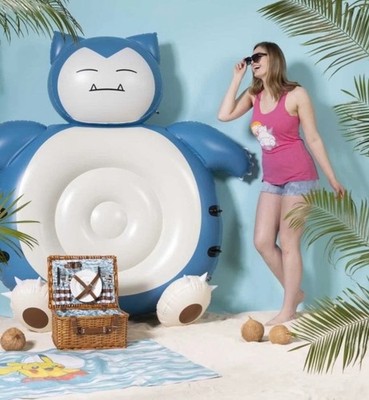  Pokémon Center - Snorlax - Summer Days Pool Float - NEW IN BOX - Summer Fun