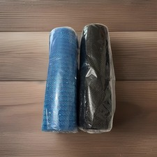 Black and Blue 10.5 Decorative Deco Mesh Ribbon Rolls