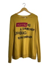 VALENTINO Knit Sweater (Thick) L YLW Solid Jamie Reid