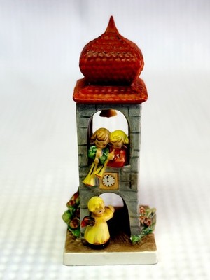 Goebel Hummel #163 ~ WHITSUNTIDE ~ ANGELS IN THE BELL TOWER w Horns TMK 6 Signed