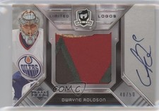 2006-07 Upper Deck The Cup Limited Logos 40/50 Dwayne Roloson #LL-DR Auto 2d8