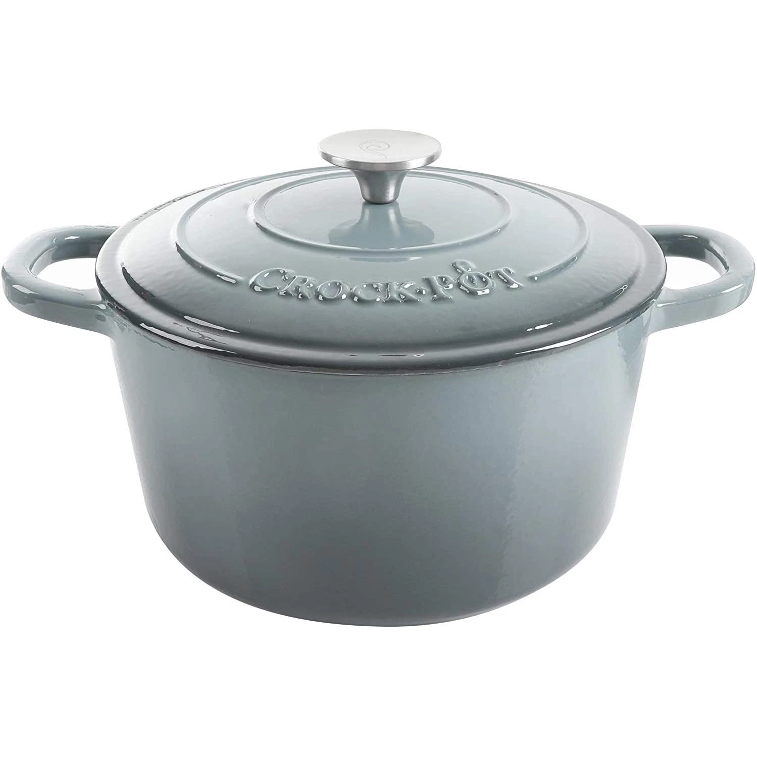 Iron Cast Dutch Oven 7 Quart Slate Gray Crock Pot Artisan Enameled
Opens in a new window or tab