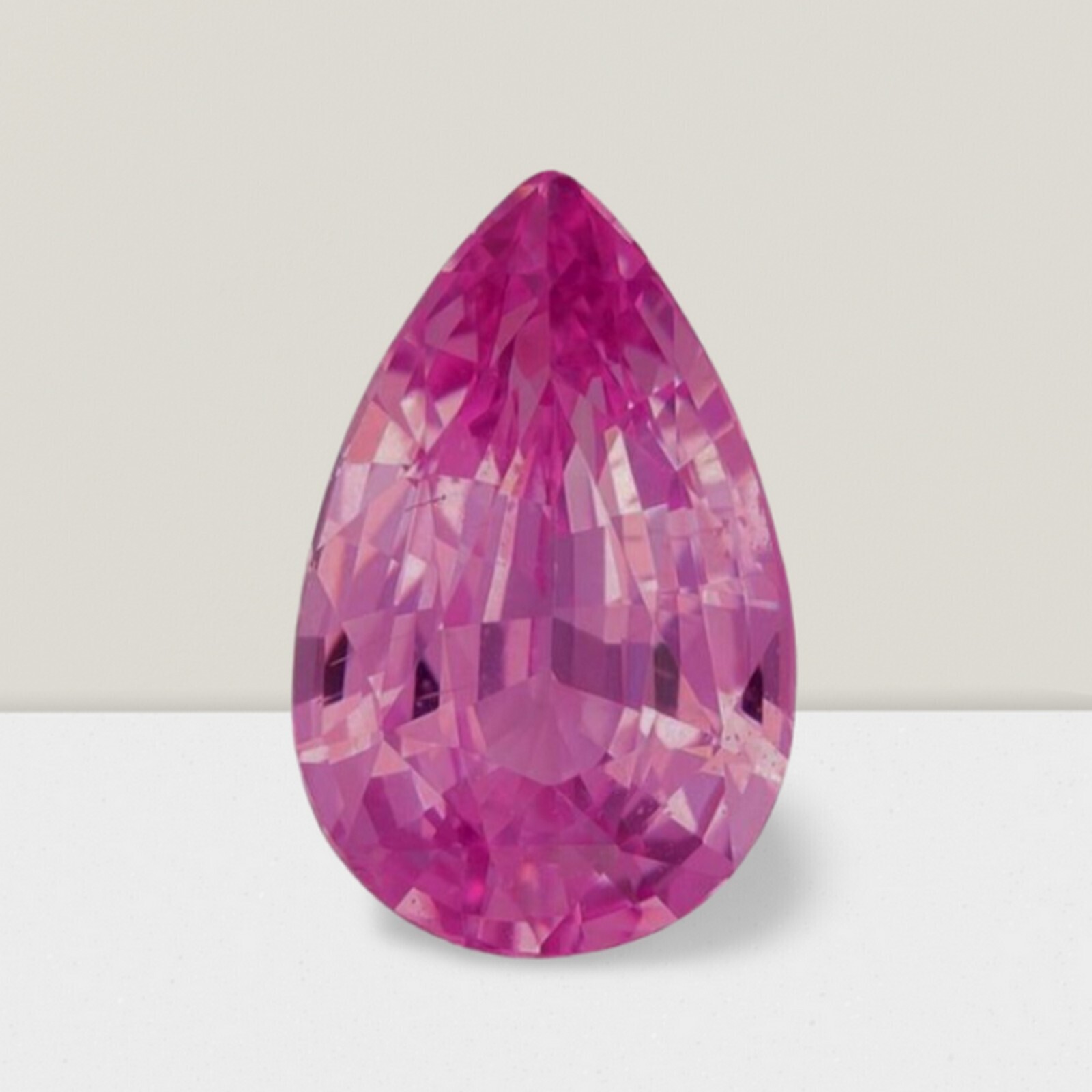 Pink Sapphire Pear Cut 1.10 Ct VVS Loose Gem 7x5mm
