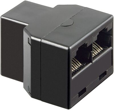 RJ45 Y Adapter Splitter Netzwerk Doppler Cat5 Cat6 Stecker Lan Kabel Verteiler