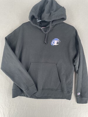Champion Hoodie Sweater Men s Large Pullover Graphic Fleece Long Sleeve Outdoor