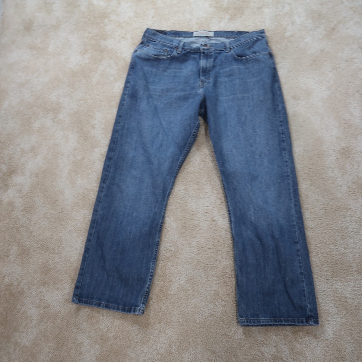 Wrangler relaxed Bootcut Jeans Men's 38x30 Blue Denim Pants