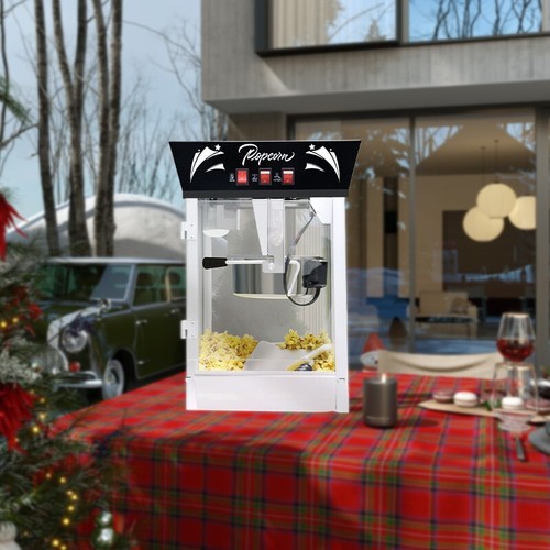 Commercial Popcorn Maker Machine 12-Ounce Kettle with Warming Deck for Parties - Picture 35 of 36