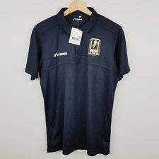 MEN OF LEAGUE Steeden Mens Size M Navy Rugby League Polo Top NEW + TAGS