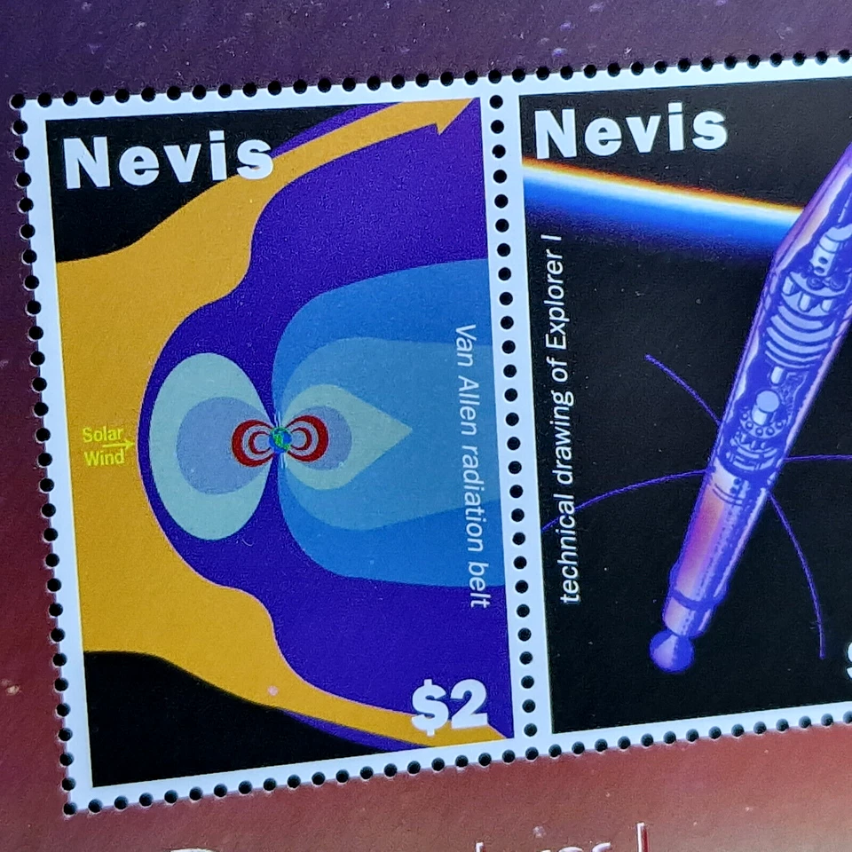 St. Kitts & Nevis 2008 - Space - MNH - 4 Stamps Sheet - Image 2 of 4