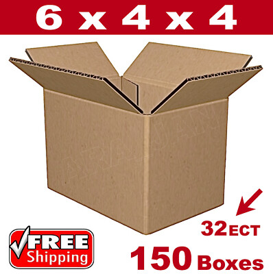 150 6x4x4 Cardboard Mailing Packing Shipping Box 200# / 32 ECT Corrugated Carton