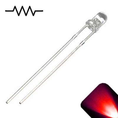 LED Blu 3mm 12V 50 LED Blu 3mm Ultra Luminosi 12V Con Resistenza Interna - Voltaggio 5-15V, 20mA, Per Montaggio Through-hole Resistenza Frecce Led Moto - Foto 8